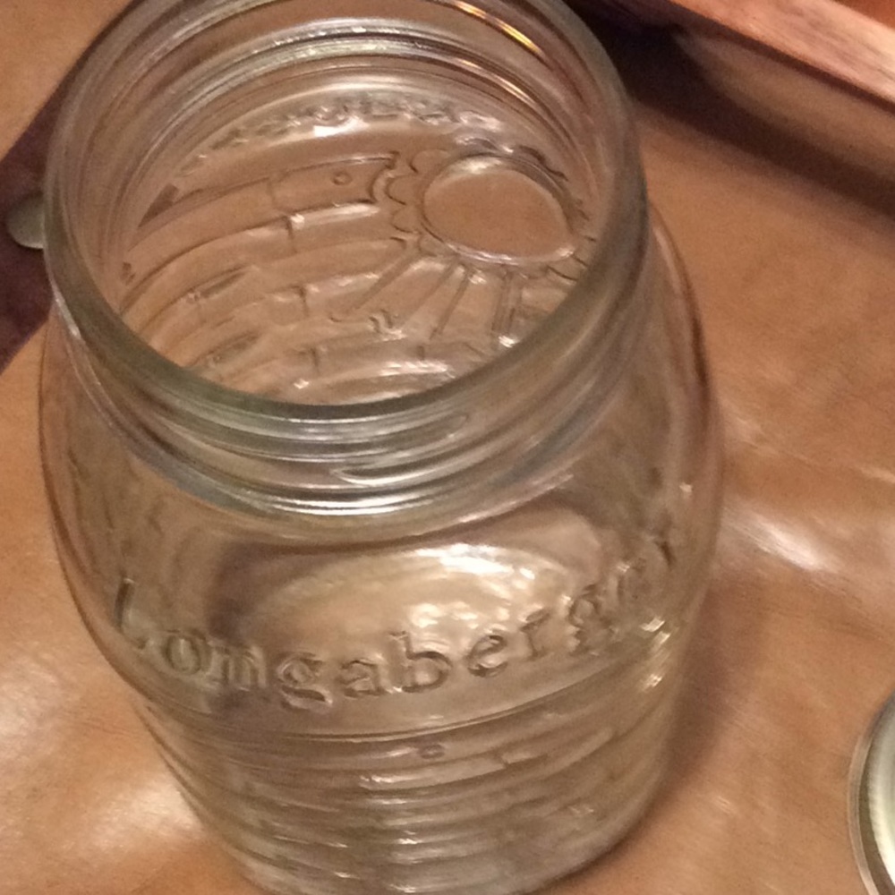 SET of 3 New Longaberger Woven Quart Canning Jar. USA. - Picture 5 of 5